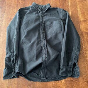 Washed Black Jcrew Slim Fit Oxford, S